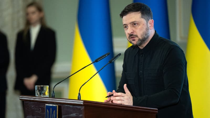 Volodymyr Zelensky à Kiev, le 22 décembre 2025