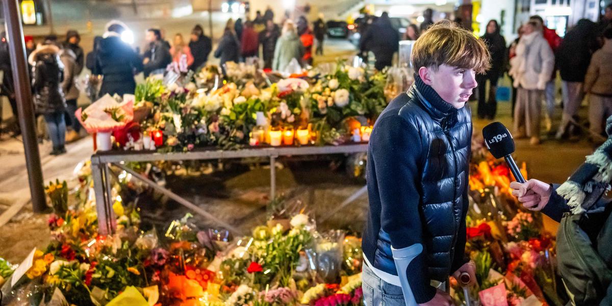 Vue générale de l’emplacement du bar Le Constellation après l’incendie