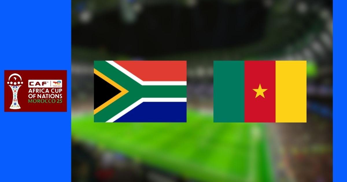 Photo du match Afrique du Sud contre Cameroun en CAN