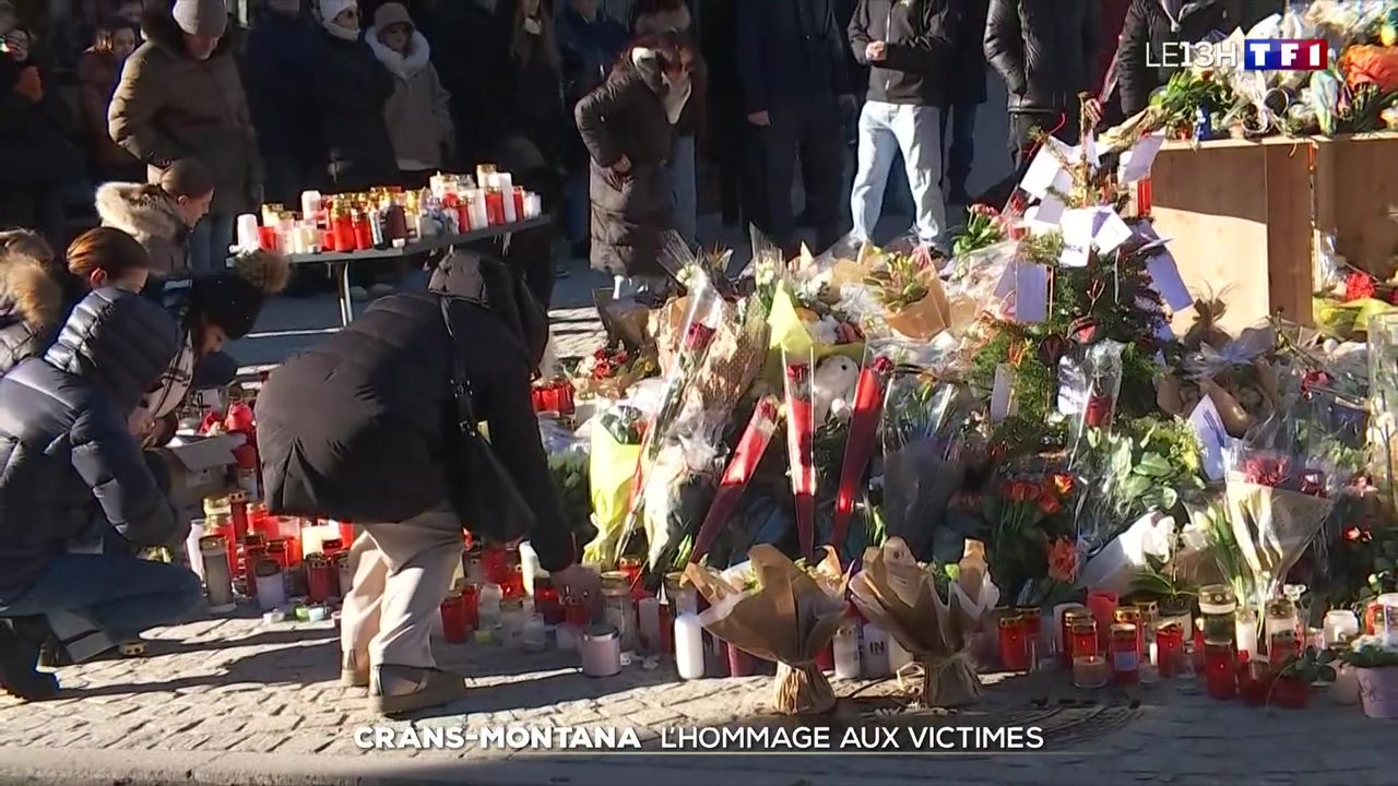 Des habitants de Crans-Montana s'inclinent et rendent hommage aux victimes