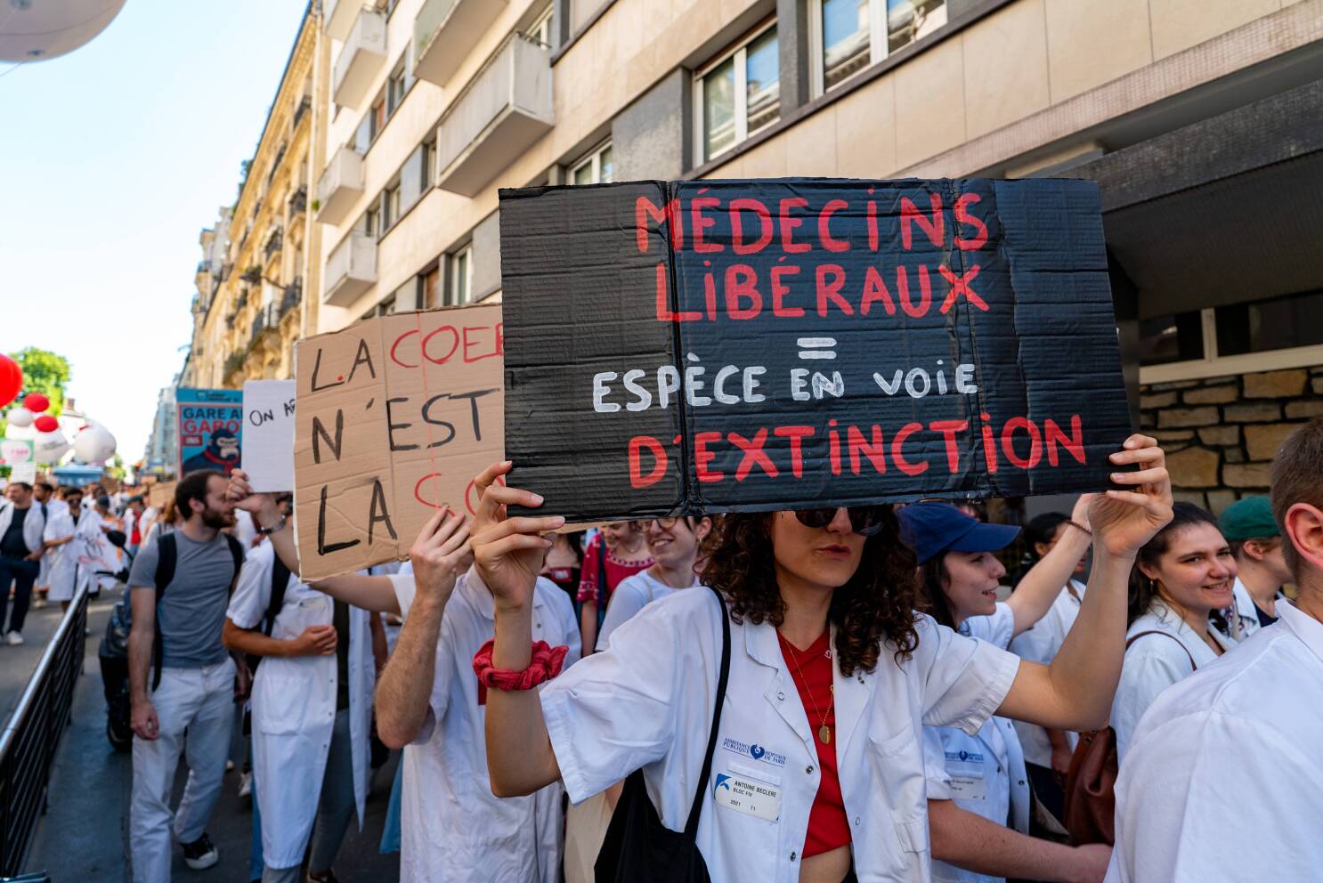 Médecins libéraux en grève à Paris