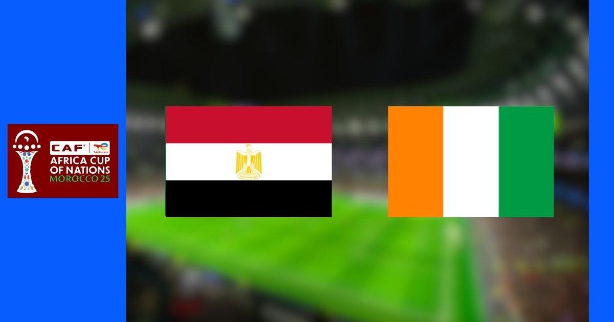 Égypte contre Côte d’Ivoire en CAN à Agadir