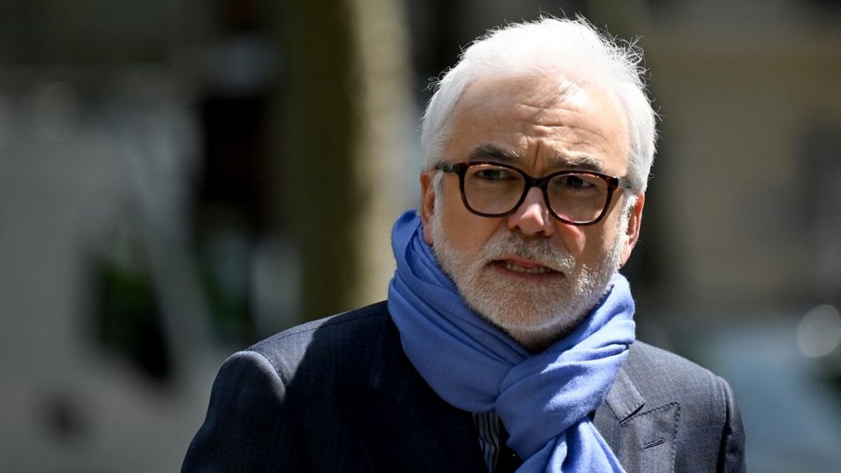 Pascal Praud lors d'une émission sur CNews