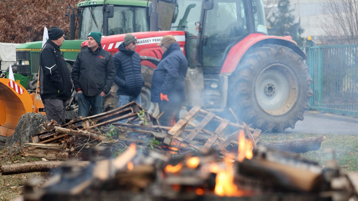 Mobilisation agricole à Sausheim le 12 janvier 2026
