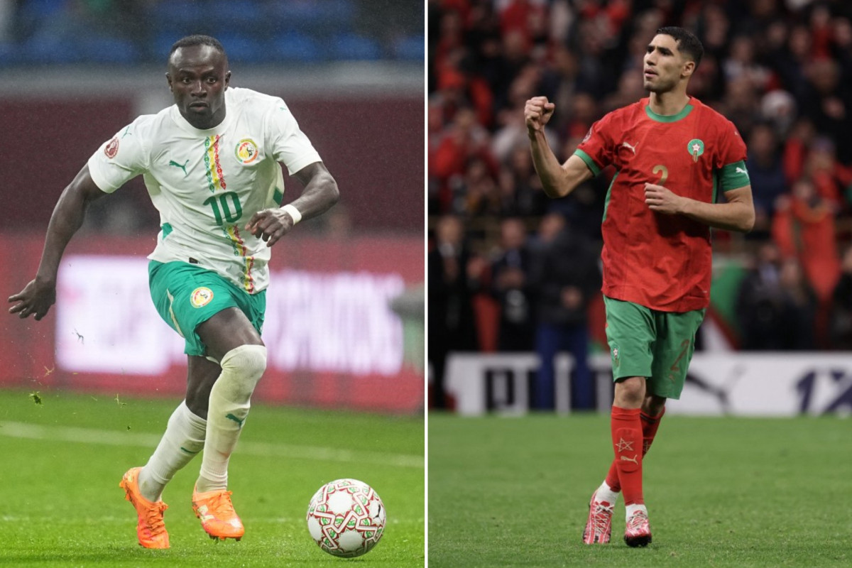 Sadio Mané et Achraf Hakimi lors de la CAN