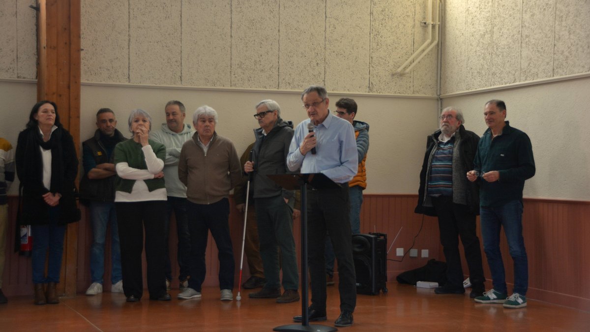 Maire présentant les vœux lors d’une cérémonie à Najac