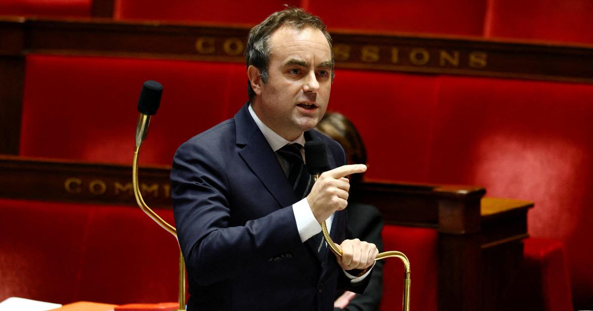Capture d'écran d'une allocution de Lecornu