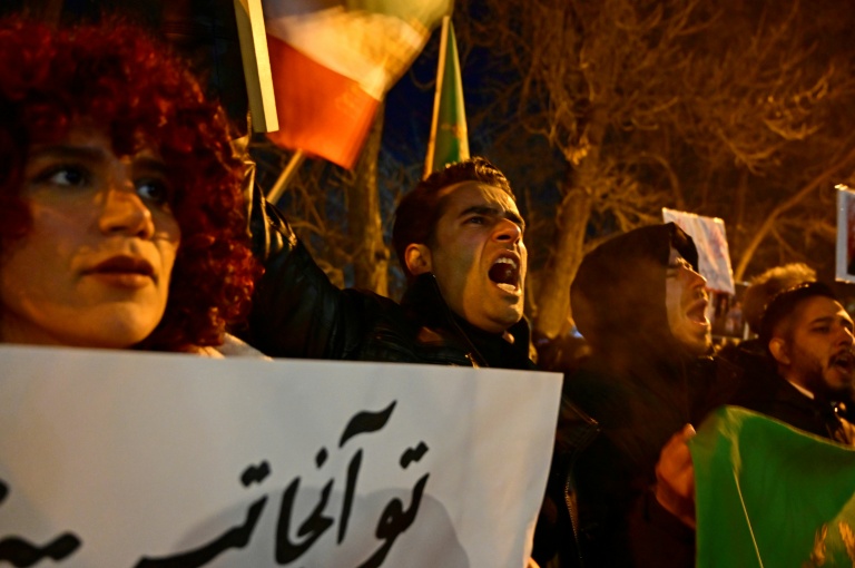 Manifestations iraniennes lors du mouvement de contestation