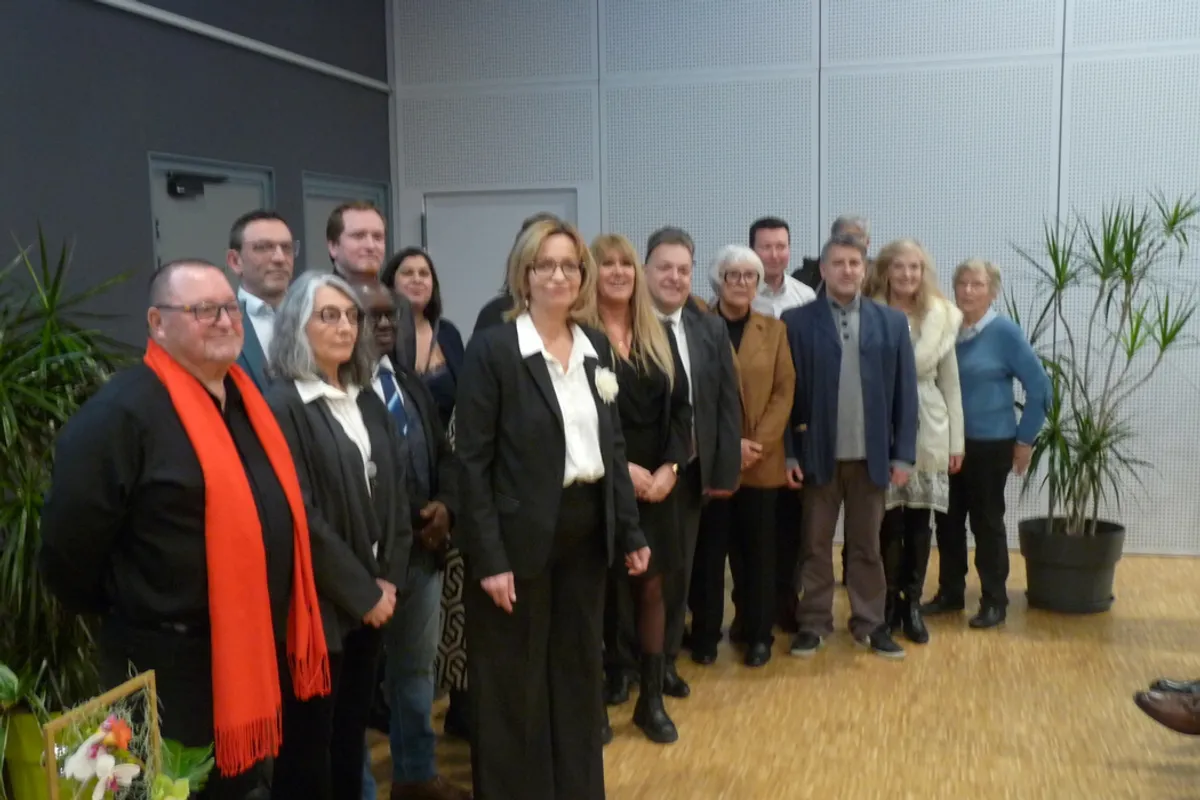 Réunion municipale à Fleury-les-Aubrais lors des vœux