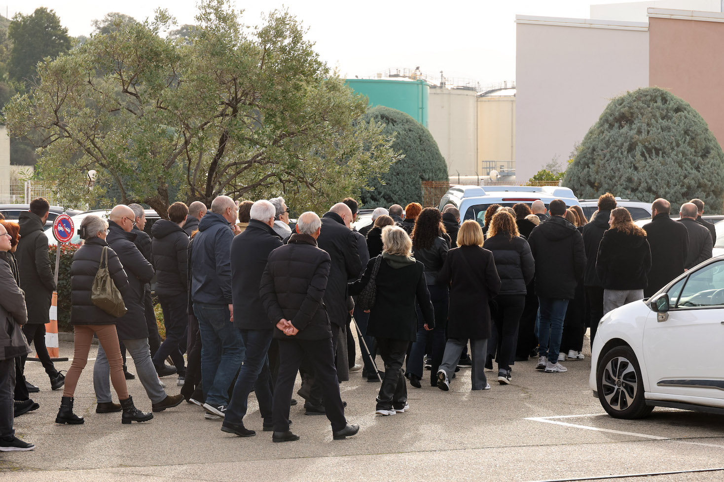 Cortège des obsèques d’Alain Orsoni à Ajaccio en Corse