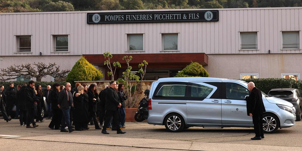 Jo Peraldi lors des obsèques d’Alain Orsoni