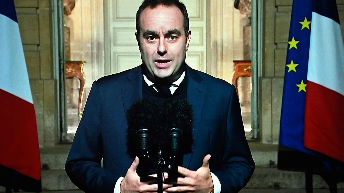 Sébastien Lecornu lors d'un compte rendu budgétaire