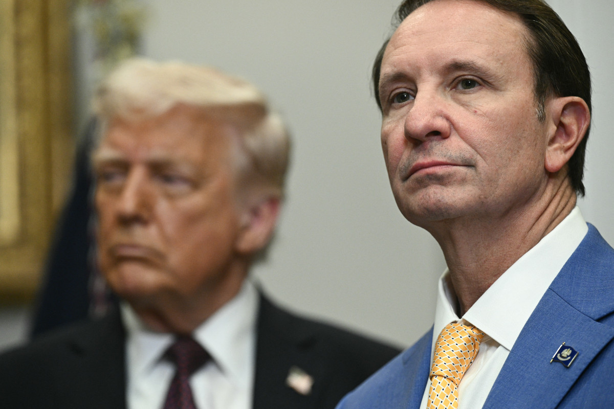 Trump et l'envoyé spécial Jeff Landry lors d'un événement
