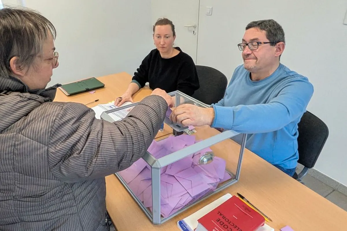 Carte des résultats du premier tour dans le Loiret (communes et pourcentages)