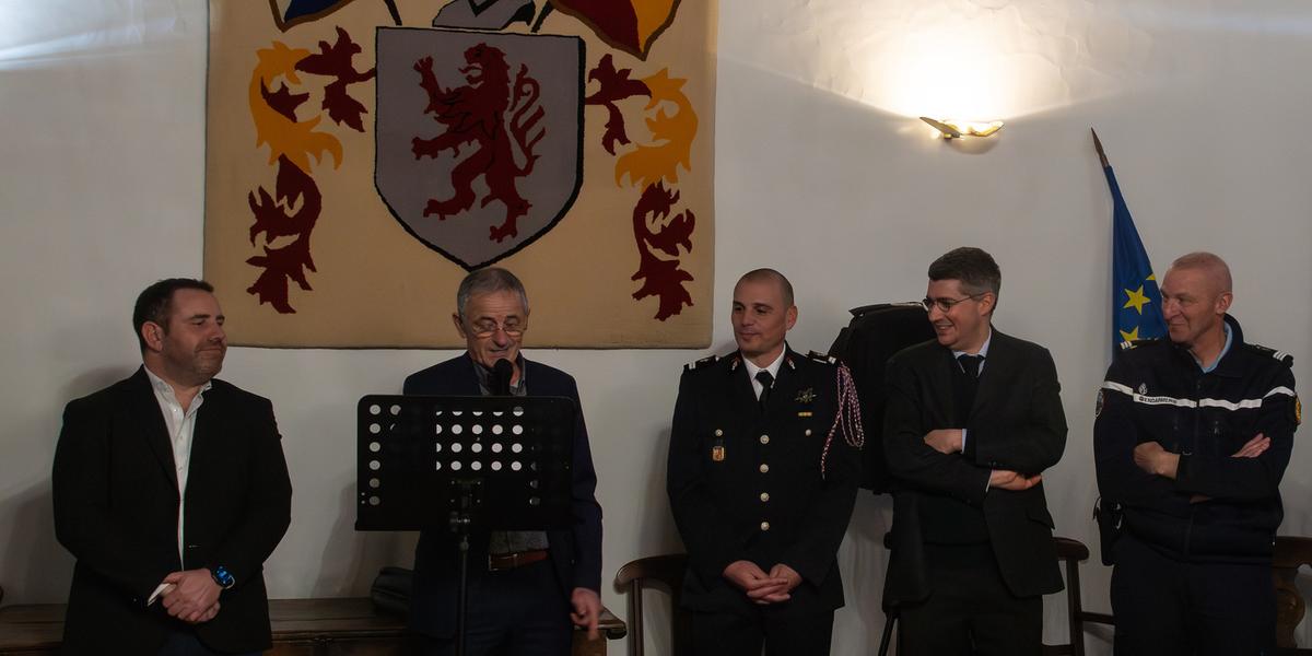 Ambiance de la cérémonie des vœux à Espelette