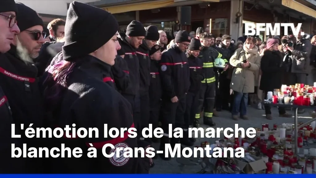 Incendie en Suisse: marche blanche et hommage à Crans-Montana