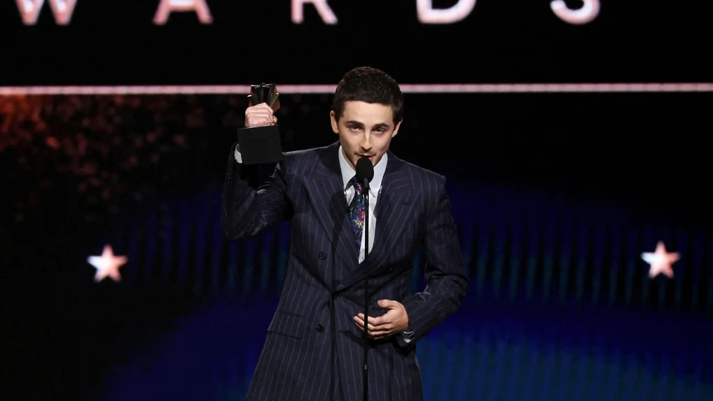 Timothée Chalamet sacré meilleur acteur aux Critics Choice Awards