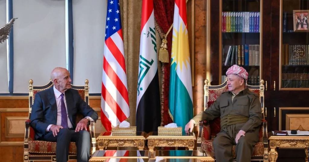 Barzani reçoit l'envoyé US : élections irakiennes et Syrie