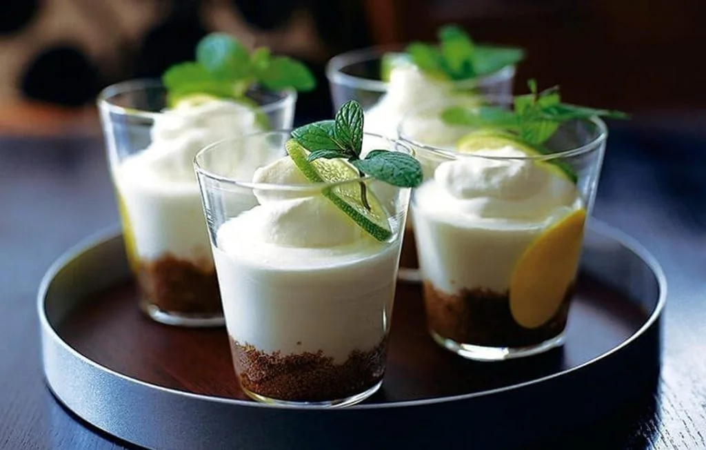 Mini cheesecakes au mojito, fraîcheur végétarienne