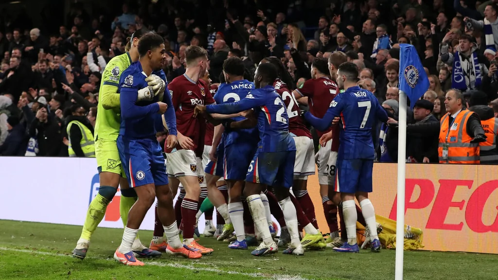 Chelsea- West Ham : bagarre générale après la remontada des Blues en Premier League