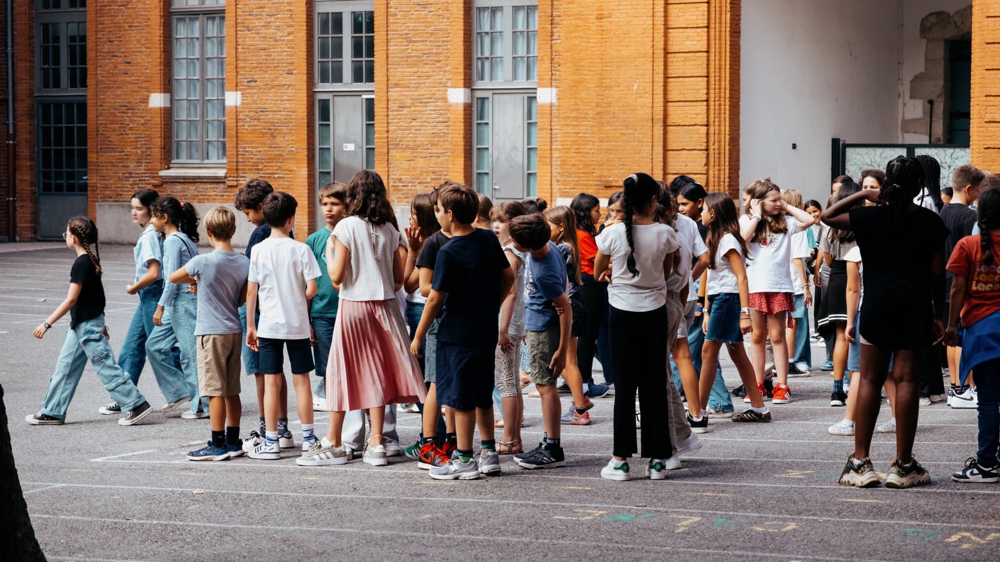 Collège au moment de la rentrée scolaire en France