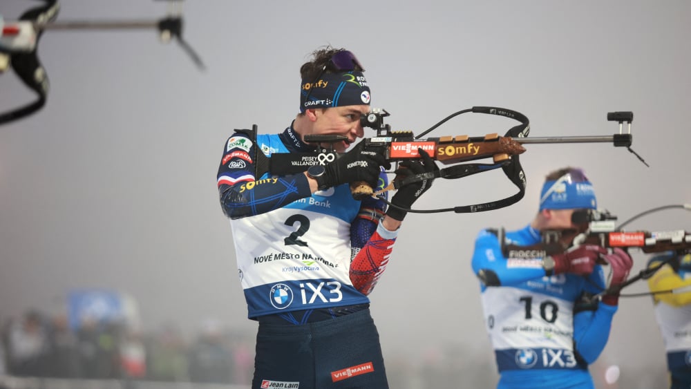 Éric Perrot lors de la mass start