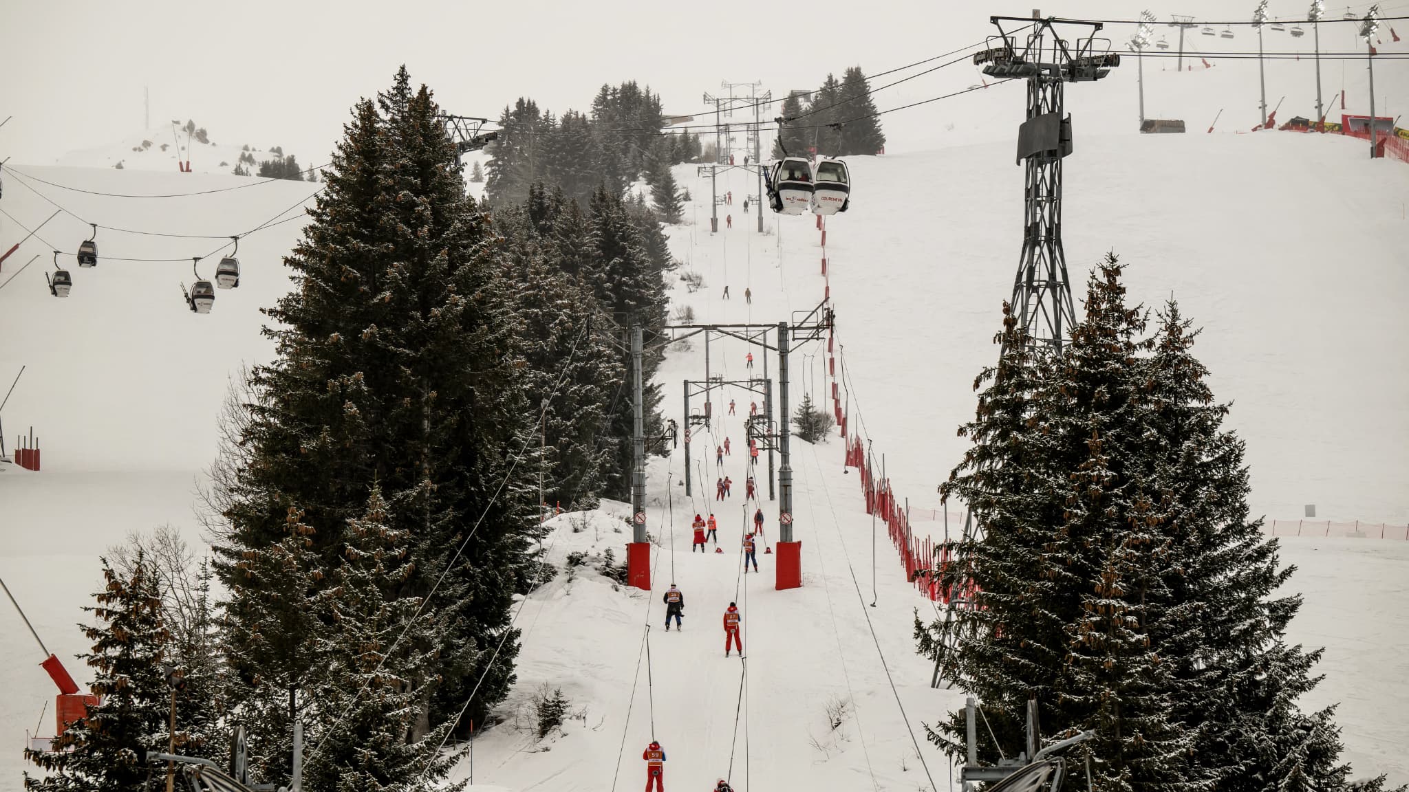 Vue de Courchevel lors d'un voyage des influenceurs