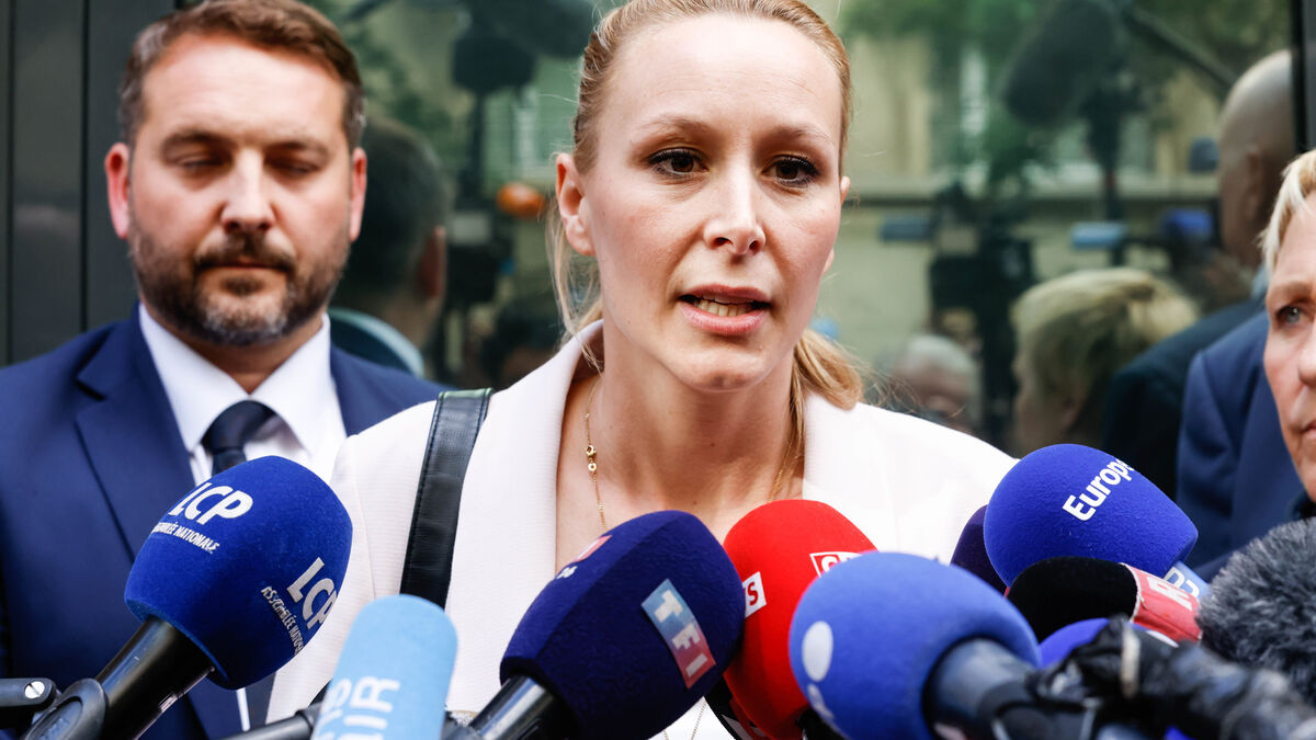 Marion Maréchal lors d'une conférence