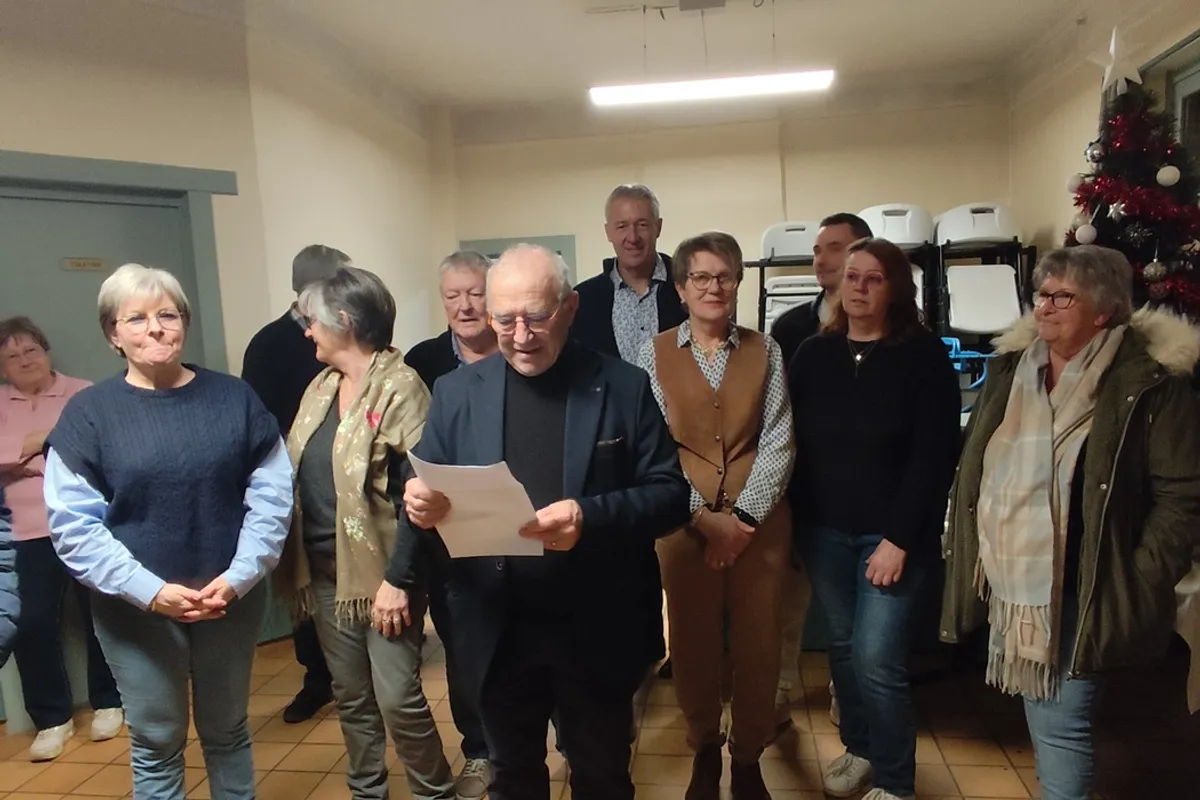 Vœux du maire à Rohaire lors de la cérémonie