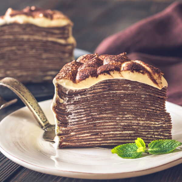 Gâteau de crêpes façon rosace pour la Chandeleur