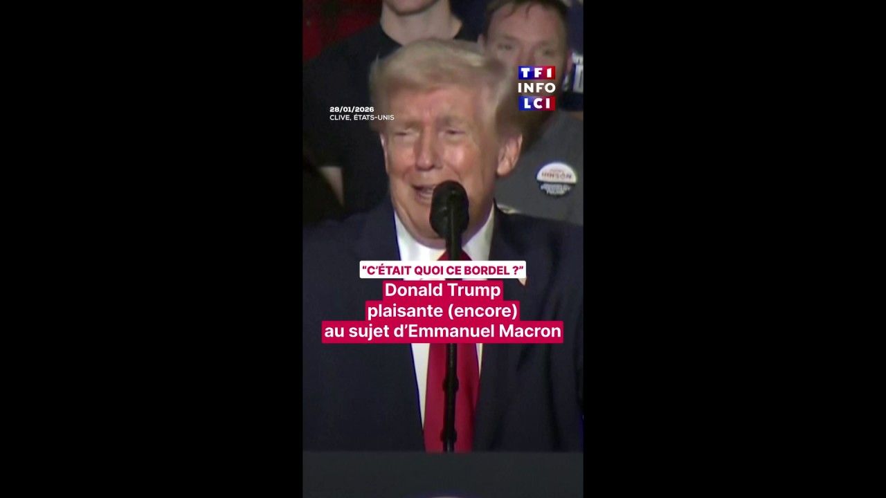 Donald Trump plaisante sur Emmanuel Macron à Davos lors d'un discours
