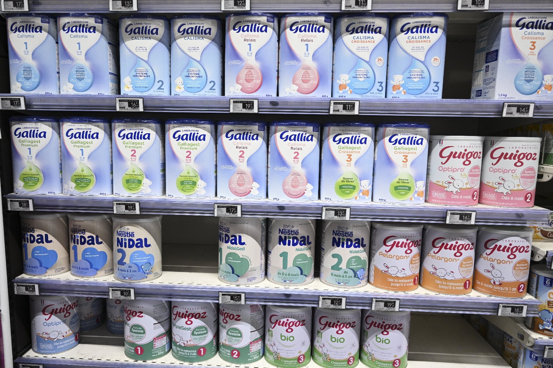 Rappels de lait infantile et mesures de sécurité publiques
