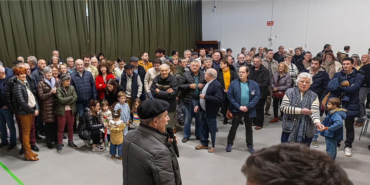 Photo de Bernard Gobert lors des vœux à Lahourcade