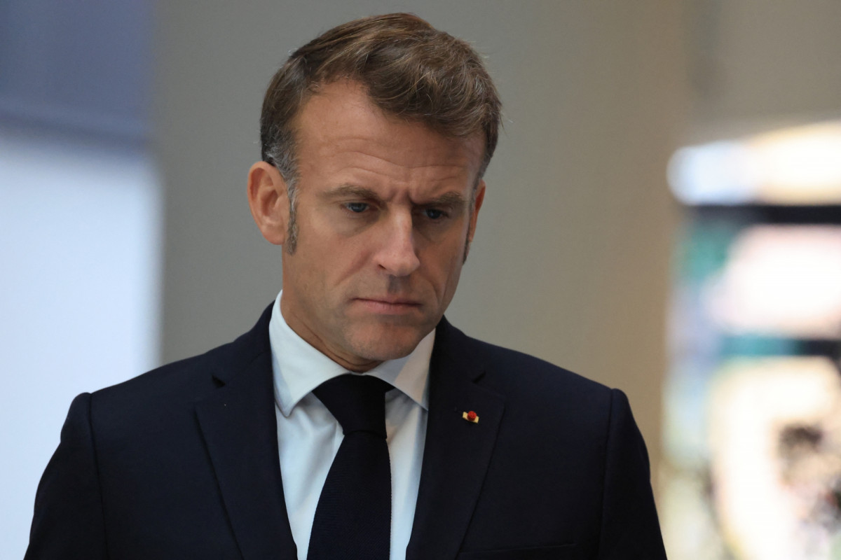 Emmanuel Macron lors d'une réunion sur le narcotrafic à l'Élysée