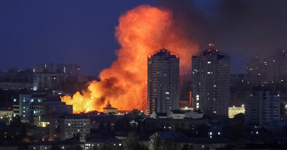 Vue des dégâts près de Vilniansk après une frappe