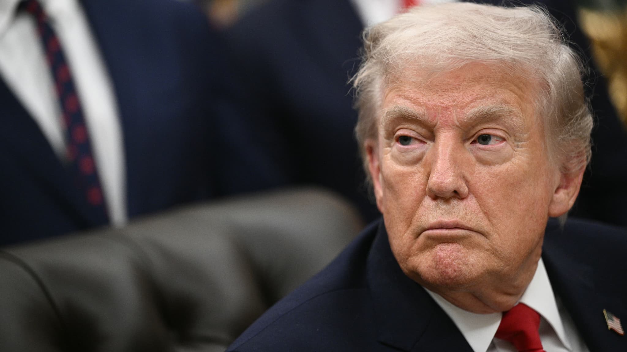 Donald Trump lors d'une conférence de presse à Washington