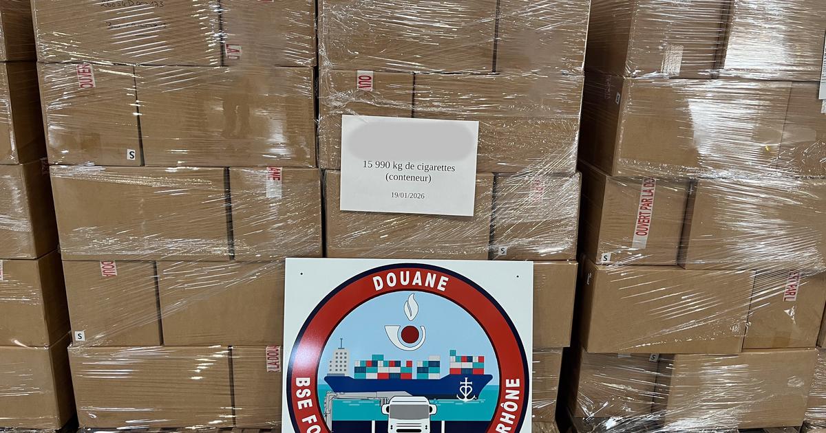 Conteneurs et douanes au port de Marseille-Fos après saisie