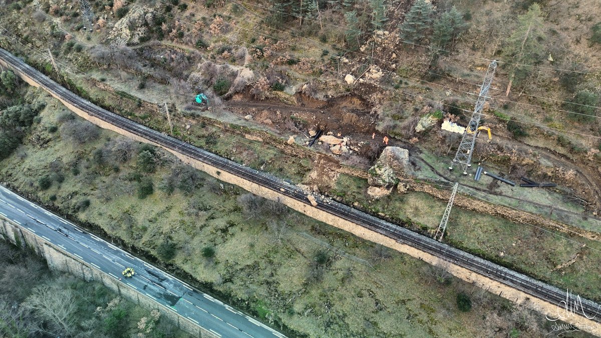 Éboulement et travaux sur la RD66 en Pyrénées-Orientales