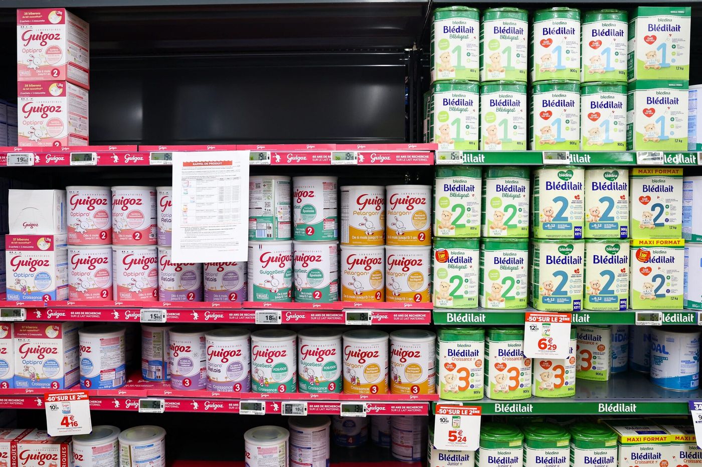 Lait infantile et rappel Nestlé