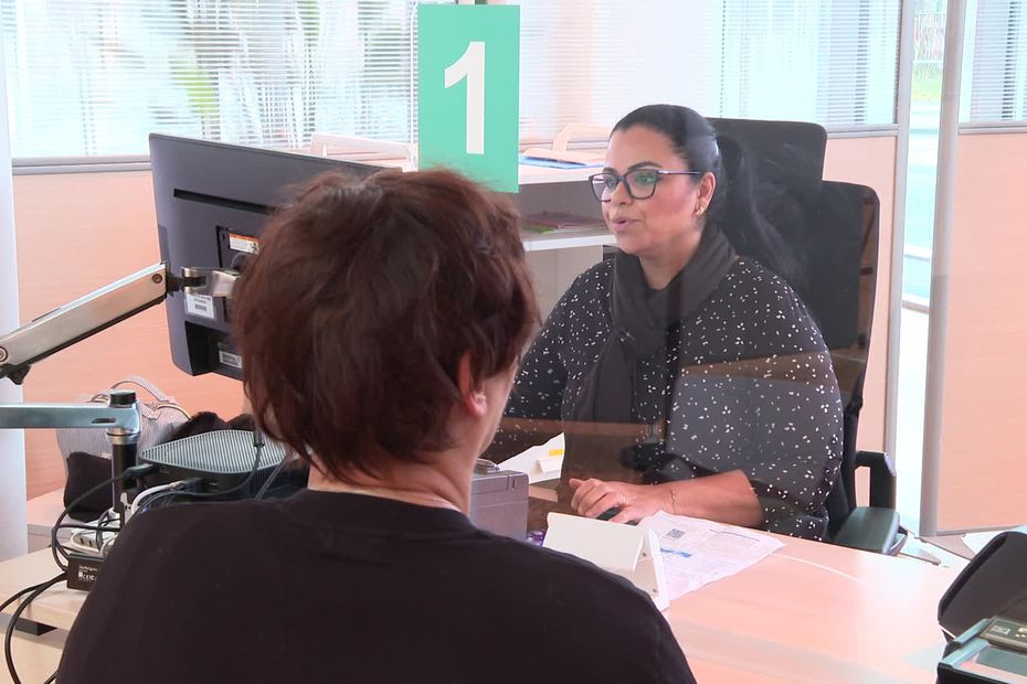 Affluence au centre d'inscription