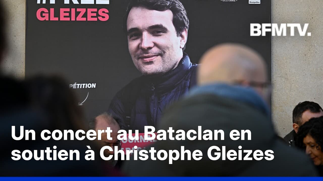 Manifestation de soutien au Bataclan en faveur de Christophe Gleizes