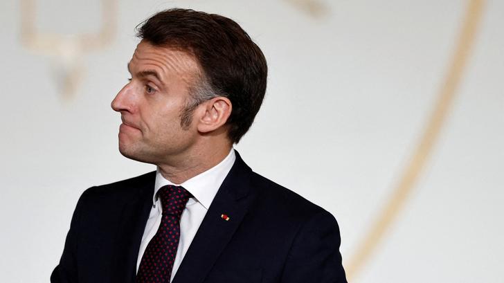 Emmanuel Macron à l’Élysée le 6 février