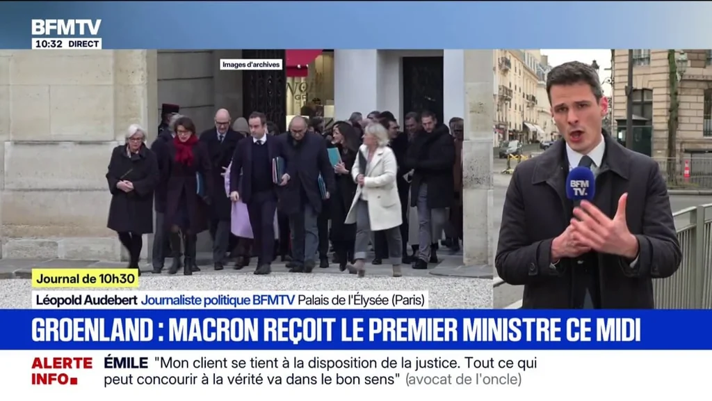 Macron accueille les Premiers ministres du Groenland et du Danemark