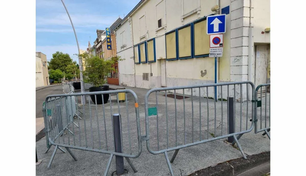 Montceau-les-Mines: mur de l’ancien cinéma, sécurité et campagne