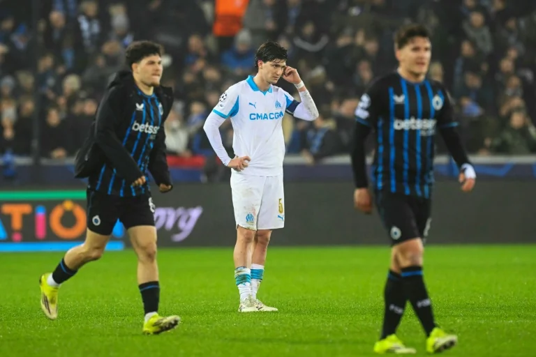 OM élimination en Ligue des champions: déception à Bruges