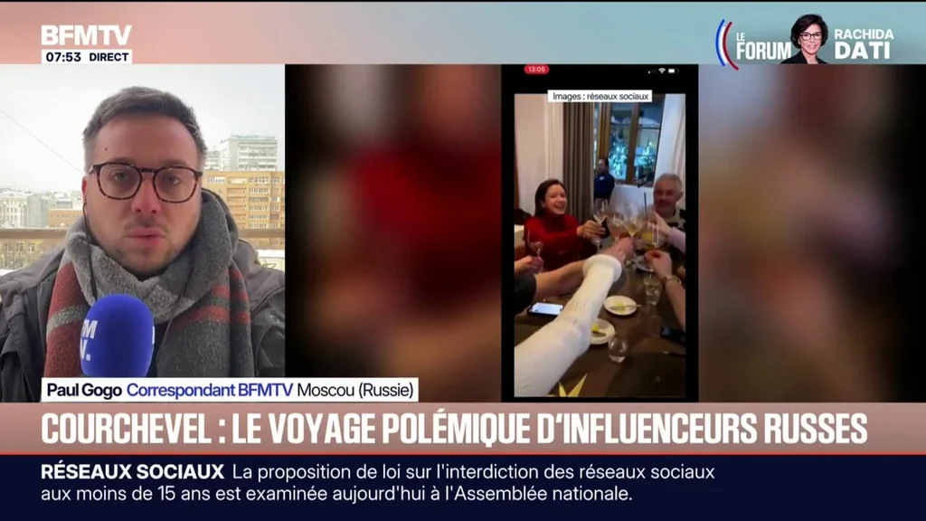 Polémique en Russie autour des influenceurs russes à Courchevel