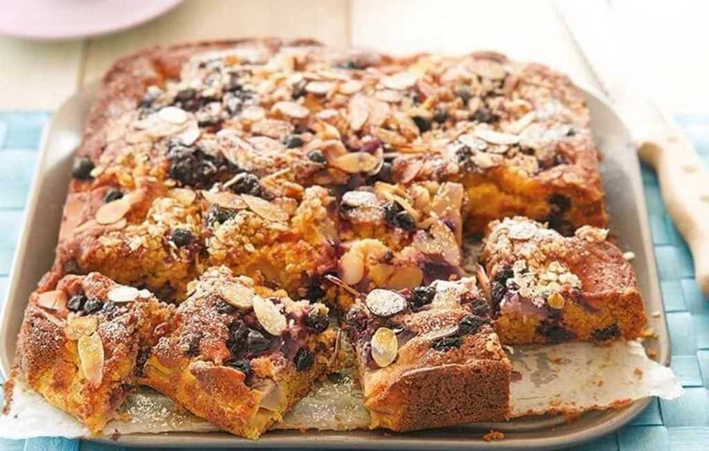 Barre végétarienne aux myrtilles, pommes et gingembre