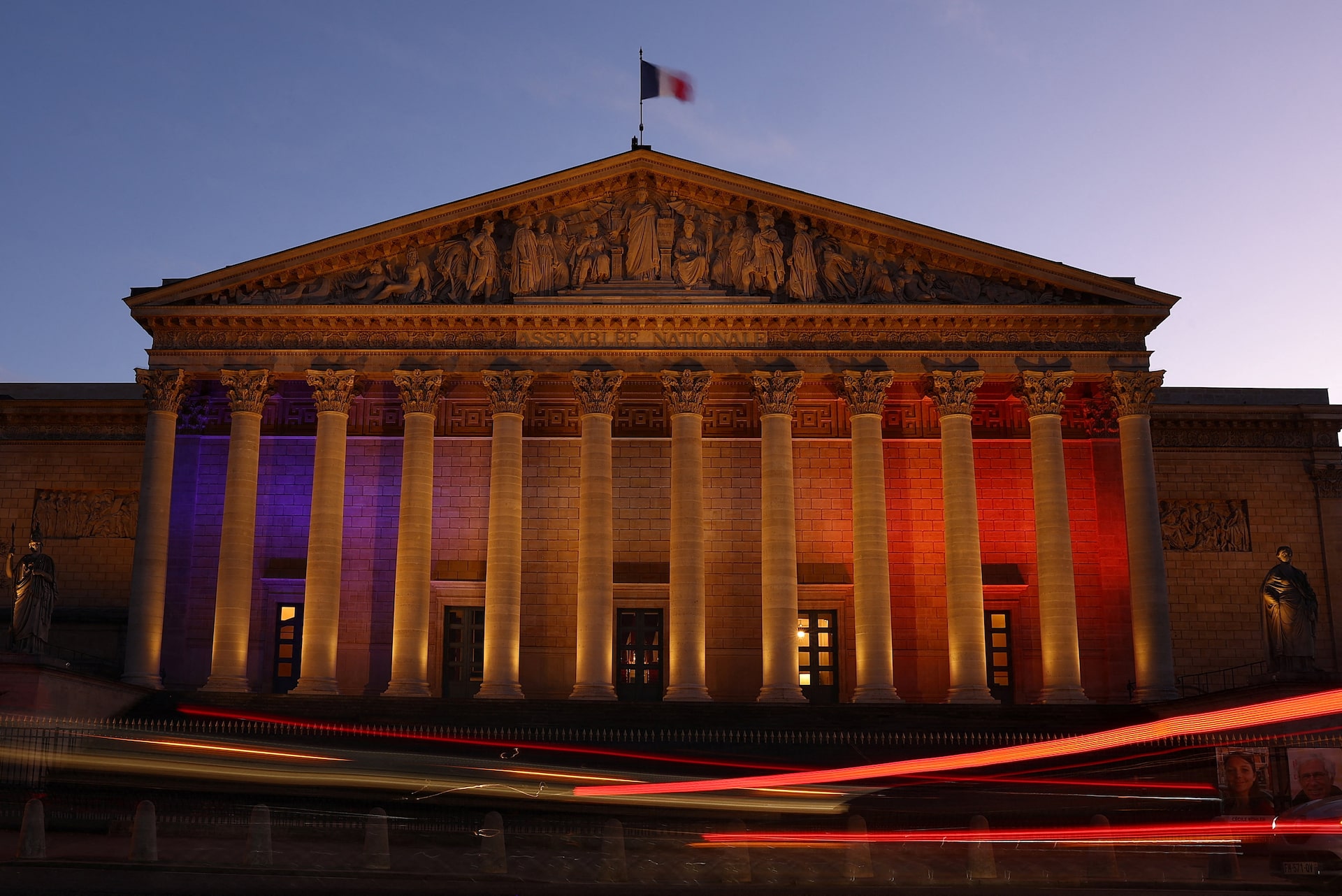 Façade de l’Assemblée nationale à Paris, illustration de la croissance française au premier trimestre 2026