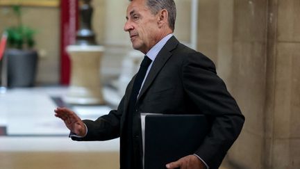 L'ancien président Nicolas Sarkozy photographié au palais de justice de Paris le 6 mai 2026, jour de l'annonce de sa libération conditionnelle